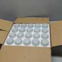 Encheng 7 oz Clear Glass Jars With Lids,Yogurt Container With Lids(PE),Replacement Pudding Jars Yogurt Jar,Glass Container With Twine n Tag For Milk,Jams,Jelly,Mousse,Dishwaresafe 20 Pack