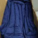 Love's cabin Quilts for Full Bed Navy Bedspreads Bedding Set - Summer Lightweight Bedspread Comforter - Coin Pattern Bedding Coverlet for All Season - 3 Pieces (1 Quilt, 2 Pillow Shams) (Full (80"x90"))