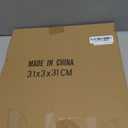 Musanpou Hand-carved Wood Wall Decor featuring Artistic Round Design for Farmhouse and Country-style Interiors | Wall Art Decoration | 11.8 inches x 11.8 inches (Natural)