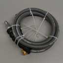 YAMATIC Non Marking 3/8" Pressure Washer Hose 35FT 4200 PSI, Kink Resistant Swivel 3/8" Quick Connect, Rubber Steel Braided Wear Resistant Industry Grade for Hot/Cold Water Gas Power Washer