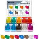 30 Pcs Maxi Fuses Assortment Kit - 32V Blade Automotive Fuse for Auto, Car, Truck, RV (20A, 30A, 40A, 50A, 60A, 70A, 80A, 100A)