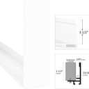ARTGOW Metal Floating Frame for 36"x48" Canvas Oil Paintings, DIY Canvas Frames with 1.5" Deep, Floater Frame for Canvas Prints Wall Art/Portrait/Landscape Living Room Bedroom Kitchen Decor (White)
