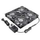 GDSTIME AC Speed Control Fans, Big Airflow 4 * 120mm X 25mm Fans with AC 100V - 240V Speed Control, Cabinet Chassis Electric Cooling Fan, Server Workstation Cooling Fan, US Plug