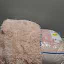 Smoofy Fluffy Full Size Comforter Set, Faux Fur Pink Comforter Set, Luxury Fuzzy Bedding Set, Soft Shaggy Full Bed Set for All Season, 3 Pieces - 1 Comforter & 2 Pillowcases, Blush