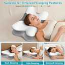 Besyodo Cervical Pillow for Neck Pain Relief - Ergonomic Neck Pillow for Sleeping, Contour Memory Foam Pillows Side Sleeper Pillow for Neck Support, Bed Pillow for Back Stomach Sleepers