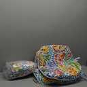 Set of 4 Outdoor Chair Cushions with Ties,Water Repellent Patio Chair Pads 17"x 16" for Outdoor Furniture,Round Corner Seat Cushions for Garden Yard Kitchen Pretty Paisley