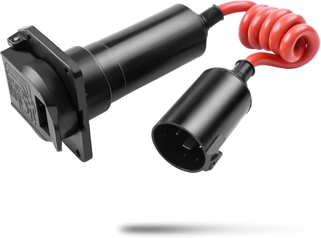 Bluetooth Brake Controller for Trailer,7 Pin Trailer Connector with Bluetooth-Enabled Smartphone Connection,Trailer Brake Controller System Compatible with Ford,Lincoln,GMC,Black 924-308