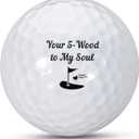 TI-EDC 5 Year Anniversary Golf Ball for Him Her, 5th Anniversary Wooden Gifts for Wife Husband, Fifth Anniversary Valentines Gifts for Women Men, 5 Year Marriage Gifts Anniversary for Couple,
