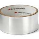 3M High Temperature Flue Tape, High Heat Sealing Tape up to 600 degrees, 1.5' in x 15" ft Roll, Stops leaks from hot air ducts, Made in the USA, Silver (2113NA)