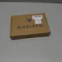 M MAELREG Boys' Polo Shirt Striped Short Sleeve Moisture Wicking Performance Stretch Active Casual Collared Kids Golf Shirt (6 Years, Light Pink/Cobalt Stripe)