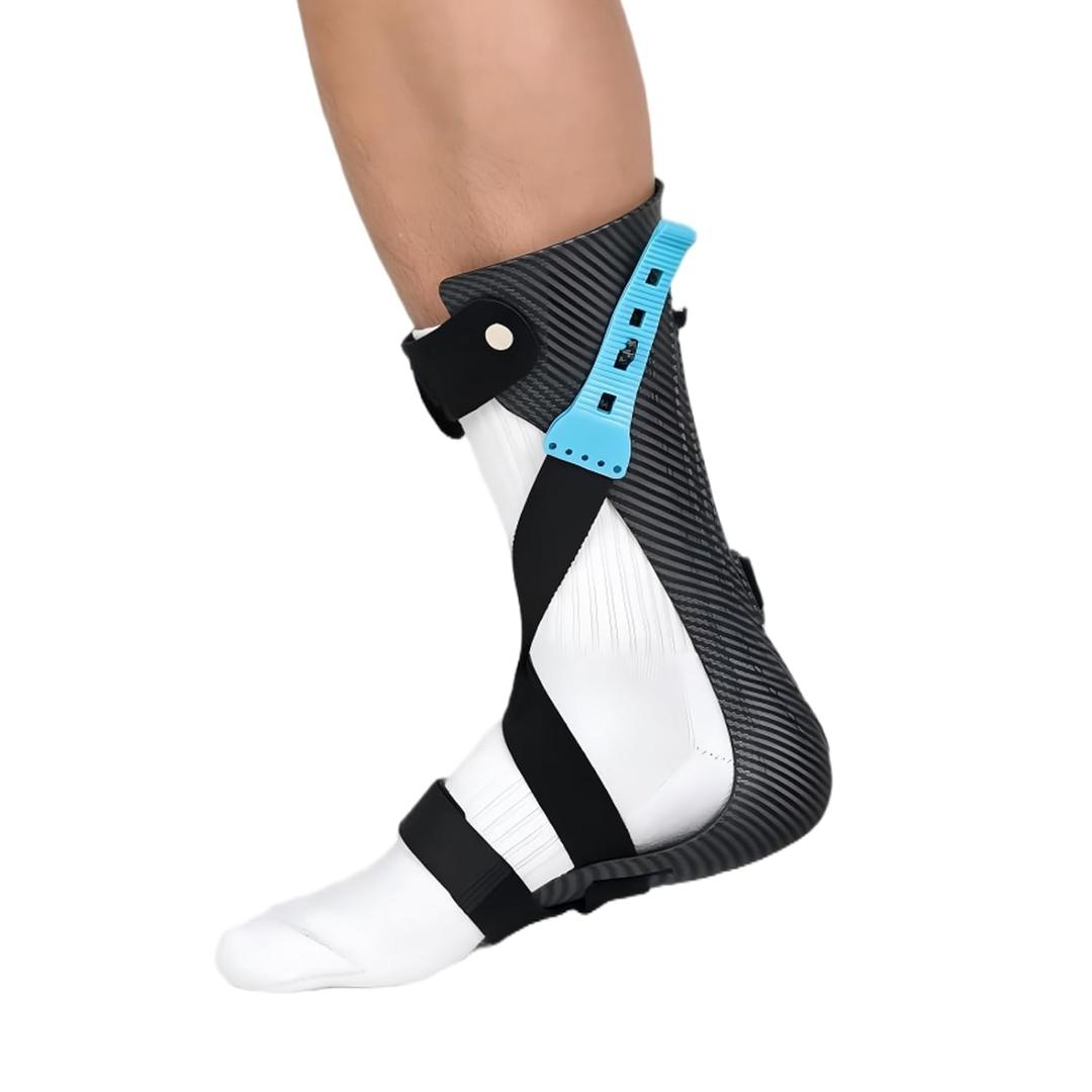 Komzer AFO Drop Foot Brace, Adjustable Ankle Support Orthosis for Stroke Recovery & Daily Mobility, Lightweight Orthotic Device for Men & Women, Fits Inside Shoes (M, Left)
