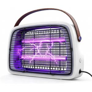 LED Bug Zappers, 12 LED Tube Up to 6 Years, Electric Mosquito Zapper, 11V-240V Fly Trap Mosquito Killer Lamp WordWide Applicable Grey.