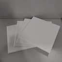 4 Pack Cork Board Tiles 12x12 Inches, 1/2" Thick Felt Cork Squares with 30 Push Pins, Bulletin Board Pin Board, Adhesive Cork Board for for Wall for Home, Office, and Kitchen (White)