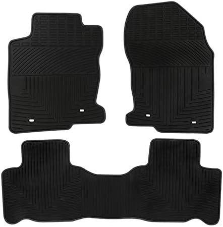 Car Floor Mats Custom Fit for 2015-2021 Lexus NX300 /NX300h /NX200t Black Rubber Auto Liner Mats All Weather Protection Heavy Duty Odorless (All Black)