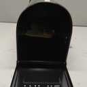 Black Galvanized Steel Outdoor Mailbox 20x8.7x6.7in