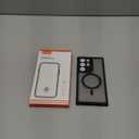 RALEAVO Magnetic for Samsung Galaxy S22 Ultra Case [Compatible with Magsafe] Slim Frosted Matte Cover Translucent Hard PC Back Military Drop Protection Phone Case for Girls&Boys,Black