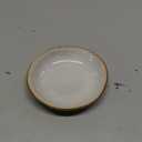 famiware Ocean Soy Sauce Dishes of 6, Oval Dipping Sauce Cups/Bowls/Dishes for Kitchen, 2.1oz Ceramic Small Bowls for Side Dishes, Appetizers, Snacks, and Sushi, Reactive Glaze, Cappuccino White