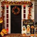 Halloween Garden Flag Golden Retriever Decor 12x18 Double Sided For Outside Dog Garden Flag Halloween Yard Decorative Flags Ghost Spooky Welcome Hallo-ween Outdoor Holiday Home Decor Summerween Yard