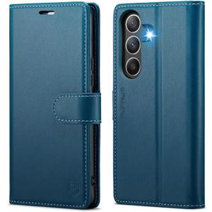 Wallet Case for Samsung Galaxy S26 Plus/S26+ 6.7", RFID Blocking Credit Card Holder, PU Leather Folio Flip Kickstand Protective Shockproof Cover for Galaxy S26 Plus (Blue, Samsung Galaxy S26 Plus)
