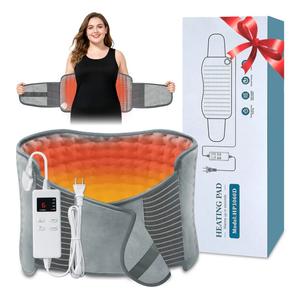 Heating Pad for Back Pain Relief, Extra-Large 12"x24"+26" Extendable Electric Heating Pad for Period Cramps with Belt, Auto Shut Off, Machine Washable, Portable Moist Heating Pad for Women & Men