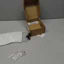 JQK Small Floating Glass Shelves Black, 4 Inch Display Ledges for Wall, Mini Decor, Living Room Bedroom Bathroom, Tempered Glass Shower Storage, 2 Pack, TGS101L4-PB-P2