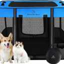 ROMANTIC BEAR Dog Playpen,Portable Foldable Pet Puppy Cat Playpen, Medium(31"x23"x21")