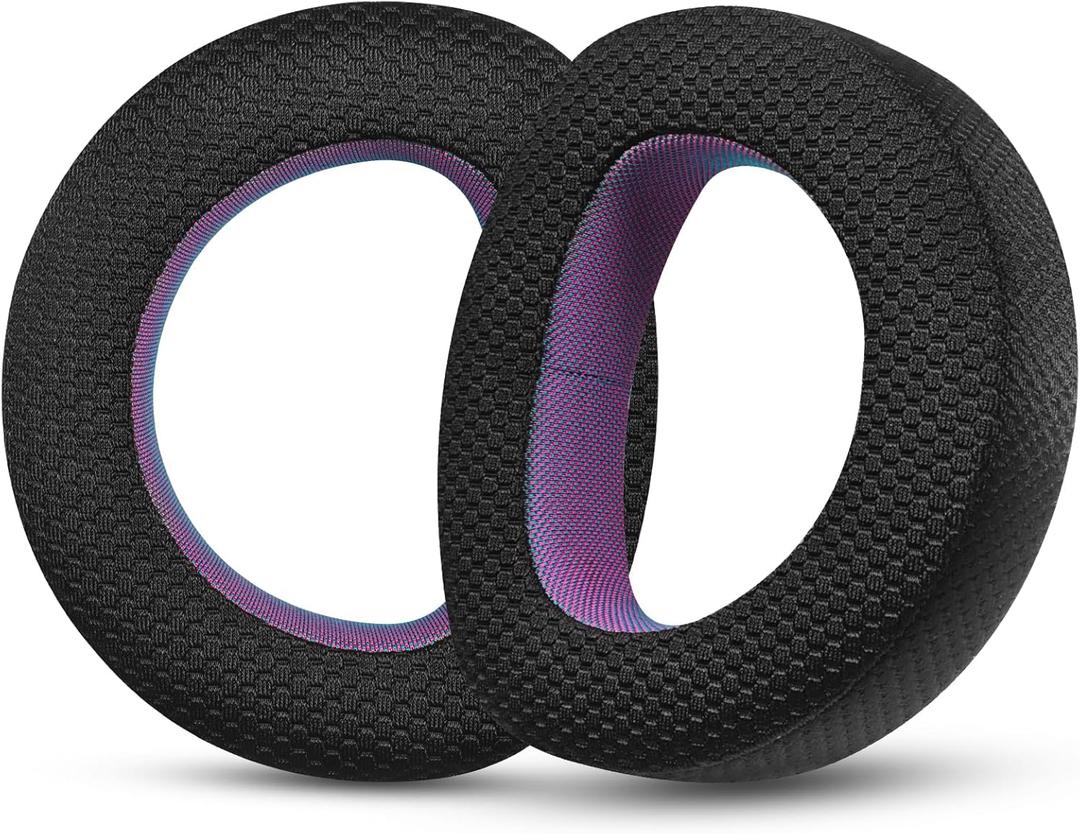 Breathable Mesh Replacement Earpads for SENNHEISER HD800  Enhance Comfort and Performance (Black/Purple)