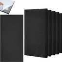 SmoothNovelty 6 Pack Acoustic Panels 1.6 Inch Thick, 23.6x11.8 in Self Adhesive Sound Absorbing Panels, Black, NRC 0.9 Noise Reduction for Studio, Home Office, Recording Room