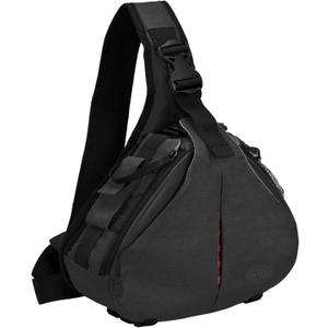 CADeN Camera Bag Sling Backpack Camera Case Waterproof with Rain Cover Tripod Holder, Compatible for DSLR/SLR Mirrorless Cameras (Canon Nikon Sony Pentax) and Accessories Black