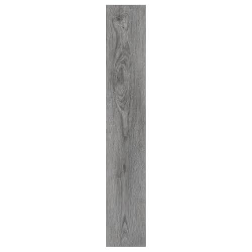 Peel and Stick Floor Tile Wood Plank Look, Self-Adheisve Vinyl Flooring Grey, 20-Pack 30 Sq.Ft, Floor Tiles Peel and Stick Waterproof for Bathroom Kitchen RV Renter, 36x6inch