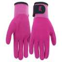 MUD Grip Women's Polyester Blend Shell and Water Resistant Sandy Nitrile Coated Palm Garden Gloves, Hook and Loop Closure, Abrasion Resistant, Excellent Grip, Purple, Medium/Large (MD31021M-WML), 3 Pack