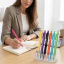 3 x Funny Pen for Adults, 7pcs Week Words Funny Novelty Pens and 7pcs Metal Pen Holder Clips Office Gifts for Corworkers