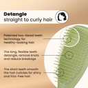 Tangle Teezer Matte Ultimate Detangler Brush for Wet & Dry Hair, Eliminates Knots & Reduces Breakage for Straight to Curly Hair Types, Olive Green