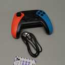 Wireless Switch Controller for Nintendo Switch/Switch 2/Lite/OLED Controller, Switch Controller with a Mouse Touch Feeling on Back Buttons, Extra Switch Pro Controller with Wake-up,Programmable, Turbo Function (Red+Blue)