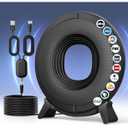 Antier Amplified Indoor Outdoor Digital Tv Antenna – Powerful Best Amplifier Signal Booster up to 275+ Miles Range Support 8K 4K Full HD Smart and Older Tvs with 16ft Coaxial Cable