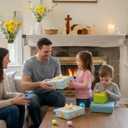 Easter Decorations for Home, He is Risen Decor, Empty Tomb Resurrection Scene Wooden Display, 7 Piece Set Christian Easter Gift for Men Women Kid, Faith-Based Religious Tabletop Decor