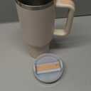 BJPKPK 40oz Stainless Steel Insulated Tumbler With Handle And Lid Straw Travel Coffee Mug Thermal Cup,Pistachio Green pink