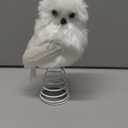 Retisee Owl Christmas Tree Topper 9.8'' Magical Wizard Tree Topper Rustic White Owl Christmas Decorations Vintage Magic Witch Gift Xmas Critter Ornaments for Wizard Farmhouse Winter Holiday Xmas Decor