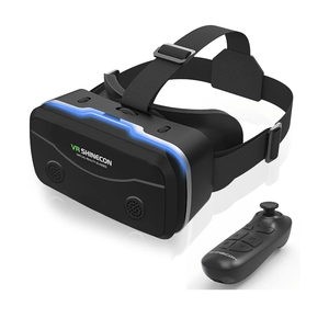 2025 Upgraded VR Headset for Smartphones with Bluetooth Controller | 7-inch HD Aspheric Lens | Adjustable Focus & Eye Width | Cool Ventilation Design | for iPhone 15 Pro/Android 4.7-7 Inch