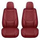 SCOMEE Leather Car Seat Covers Front Automotive Seat Protectors