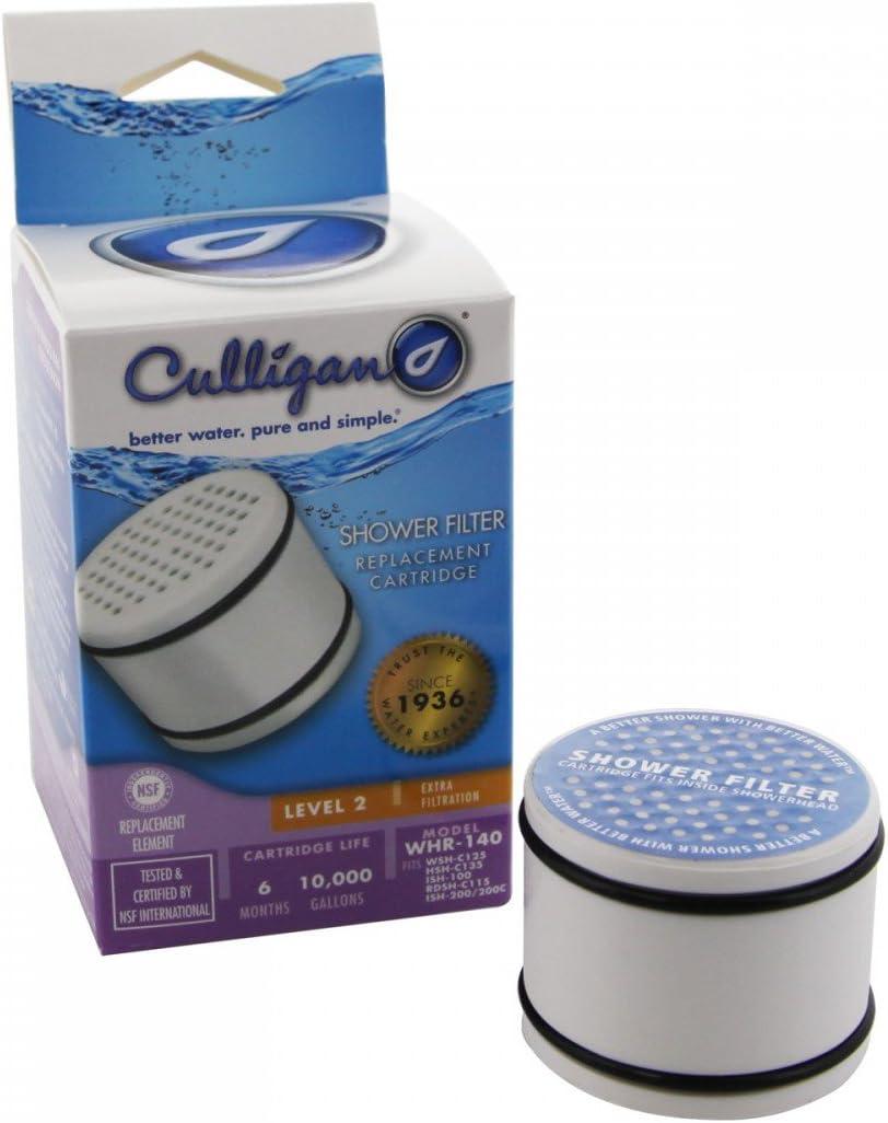 Culligan Official Shower Filter Replacement WHR-140 Cartridge for Culligan Water Shower Filter Systems WHR-140, WSH-C125, ISH-100, HSH-C135