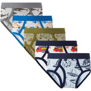 Family Feeling Little Boys' Cotton Boxer Brief Soft Underwear 6-7