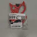 2PCS Heart shaped Car Handle Straps, Heart Car Accessories, Ring Hearts Shaped Cars Hand Strap Drift Charm, Universal Handle Keychains Accessory Suitable for Cars Bus (Red+black)