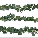 Farmlyn Creek 3 Pack Artificial Eucalyptus Willow Garland, Fake Faux Greenery Leaves, 6.5 Feet