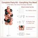 HIINS Rose Gold Black Balloon Column Kit Set of 2 with for Party Decor, 2 Count