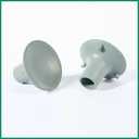 2 PCS Rubber Feet for Toilet Safety Rail, Universal Fit Shower Chair, Bath Bench Legs, Toilet Seat Leg Tips Large Suction Cup Feet for Commode Chair