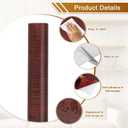 uxcell Wood Grain Contact Paper 31.5"x118" Self-Adhesive Wallpaper Waterproof Wood Peel and Stick Countertops for Home Kitchen Countertop Cabinet Bathroom, Red Brown