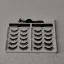 Upgraded Magnetic Eyelashes with Eyeliner Kit - 8D 3D Reusable Lashes with Applicator - Natural Look, No Glue Needed, Waterproof & Long Lasting