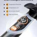 1 Inch Mini Travel Curling Iron, 100-240V Travel Dual Voltage Curling Iron for Short Hair with 5 Heat Settings, Small Curling Wand with Temperature Memories and Lock, Rose Gold