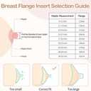 Flange Inserts 6PCS, 13mm for 24mm, Flange/Shield of Most Pumps,Flange Sizing Kit Silicone Flange Insert